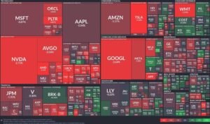 Tech stocks tumble: Broad declines overshadow market sectors
